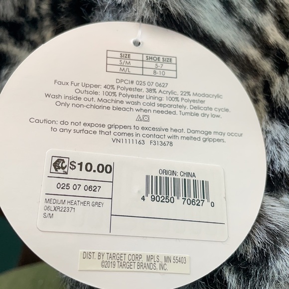 NWT Slipper Booties With Grippers - Picture 3 of 4